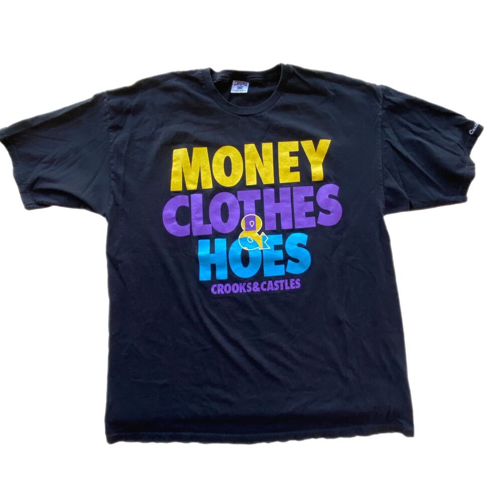 Crooks & Castles Money and Clothes Short Sleeve T Shirt - Men's Size XL